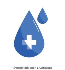 caída con diseño de iconos de estilo cruzado y plano de atención médica salud y tema de emergencia Ilustración vectorial