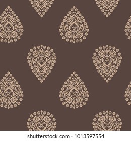 drop damask design vector pattern