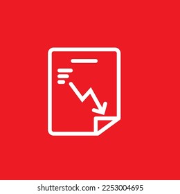 Zeige das Symbol für die Datendatei ab. Grafikressourcenvorlage, Vektorgrafik.