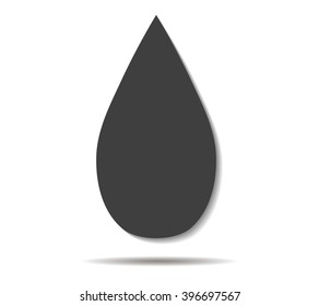 drop double shadow icon vector