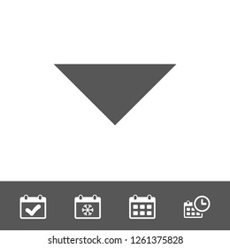 Drop down arrow icon stock vector illustration