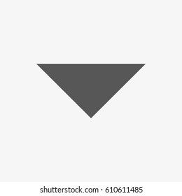 Drop down arrow icon stock vector illustration