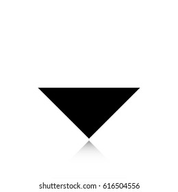 Drop down arrow icon stock vector illustration