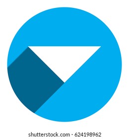 Drop down arrow icon stock vector illustration
