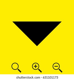 Drop down arrow icon stock vector illustration