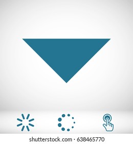 Drop down arrow icon stock vector illustration