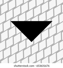Drop down arrow icon stock vector illustration