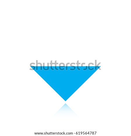 Drop down arrow icon stock vector illustration