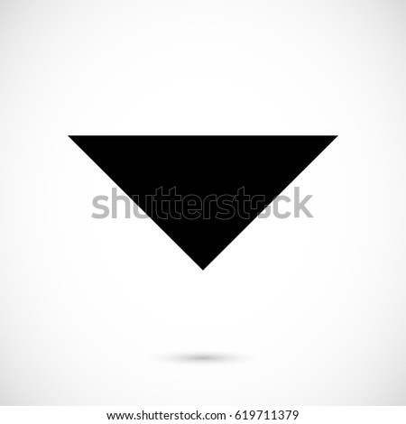 Drop down arrow icon stock vector illustration