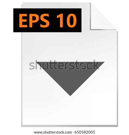 Drop down arrow icon stock vector illustration