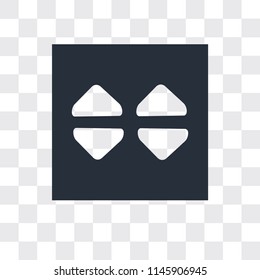 Drop Down vector icon isolated on transparent background, Drop Down logo concept