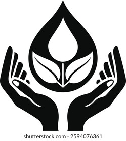 Drop, ecology, environment icon for design