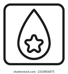 Drop edit icon outline vector. Photo data. Editor arrow
