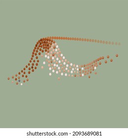 Drop In Egg Production Curve, Graph In Layer Hen Brown Chicken With Disease 