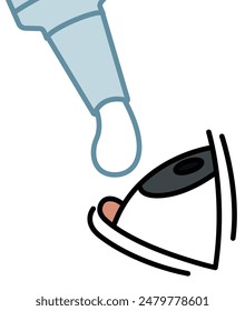 Drop eyedropper - flat illustration 