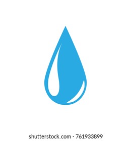 Drop flat icon on the white background