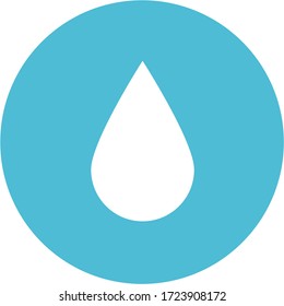 Drop in flat style. Vector Illustration