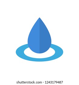  drop flat vector icon