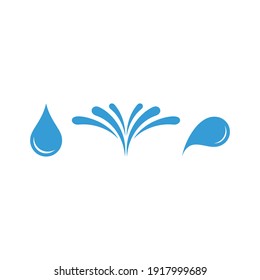 Drop flat vector icon. Water flat vector icon