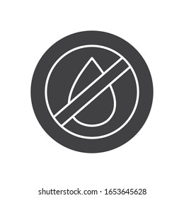verbotene Linienblockdesign, Mineralölindustrie Brennstofftechnologie und industrielle Produktion; Vektorillustration zum Thema Erdöl