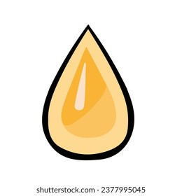 Drop of fresh sticky flower honey, vector illustration