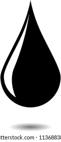Drop with glare. Vector Illustration