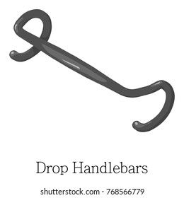 Drop handlebar icon. Isometric illustration of drop handlebar vector icon for web