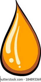 Caída de miel, ilustración, vector sobre fondo blanco