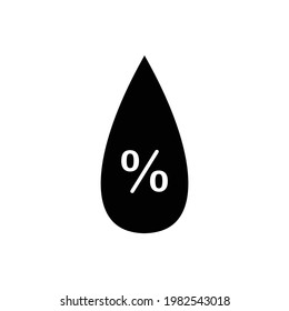 drop humidity icon vector illustration