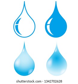 Drop icon 4 set