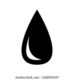 Icono de soltar. Silueta negra. Vista frontal vertical. Ilustración gráfica plana vectorial simple. Objeto aislado sobre un fondo blanco. Aislar.