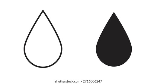 Conceito de ícone de gota para infográfico, site ou aplicativo.
