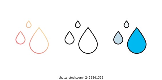 Drop icon design with white background stock illustration