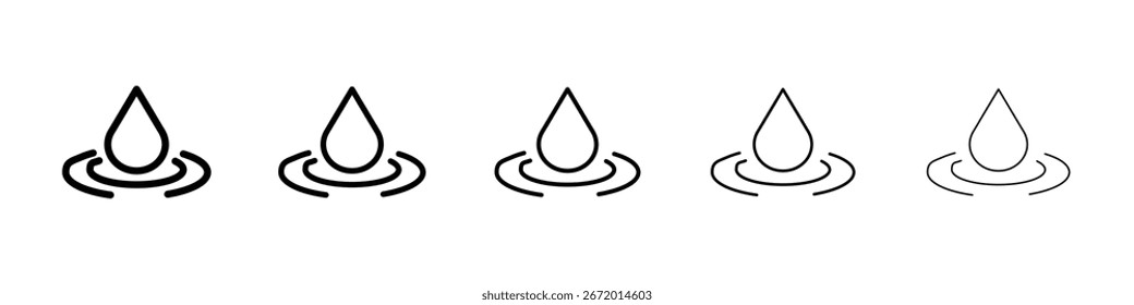 Mit einem Symbol gefülltes Flachzeichenkonzept für das Webdesign ablegen.