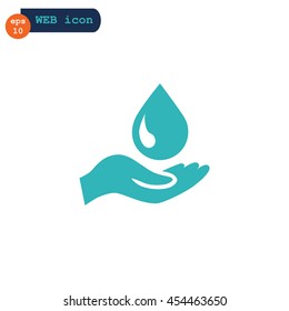  a drop icon flat .