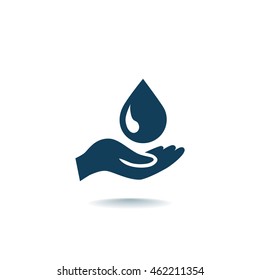  a drop icon flat .