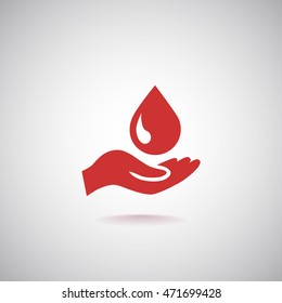  a drop icon flat .