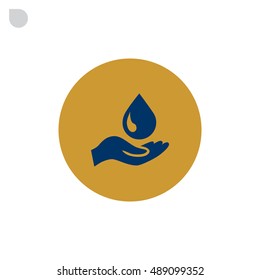  a drop icon flat .