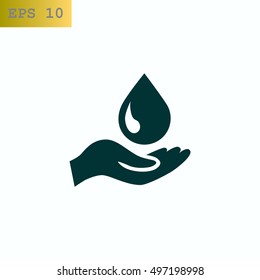  a drop icon flat .