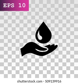  a drop icon flat .