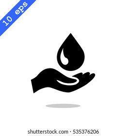  a drop icon flat .