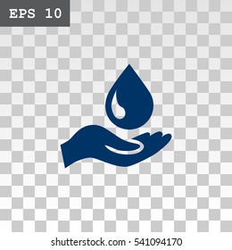  a drop icon flat .