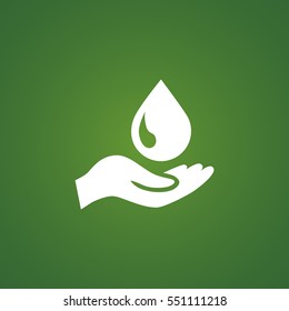  a drop icon flat .