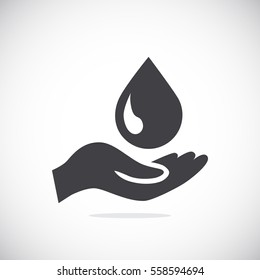  a drop icon flat .