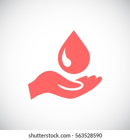  a drop icon flat .