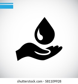  a drop icon flat .