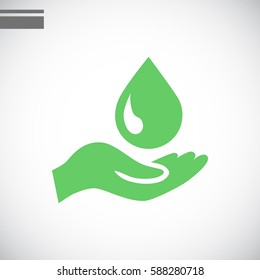  a drop icon flat .