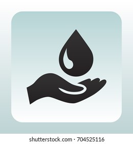  a drop icon flat .