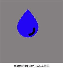 DROP ICON FLAT DESIGN 