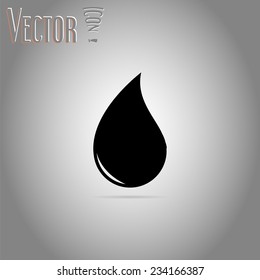 Drop icon. Flat design style. Made in vector illustration